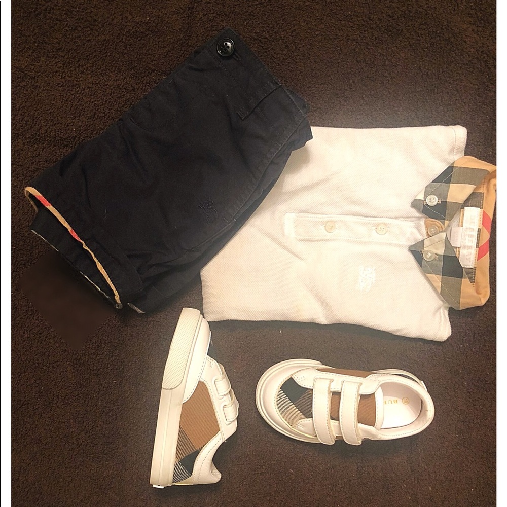 12month Burberry Outfit - includes shoes!